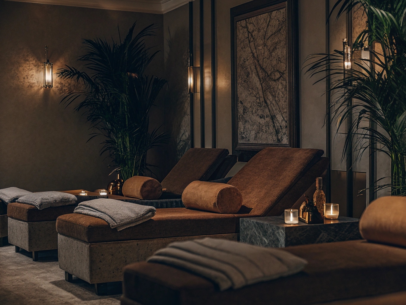 Lyxig spa-miljö