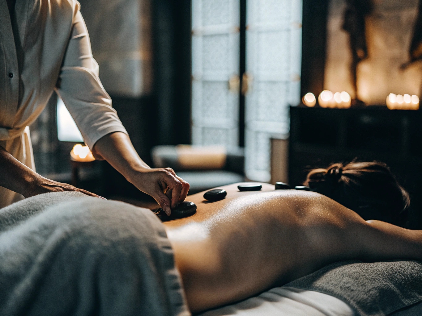Hot stone massage